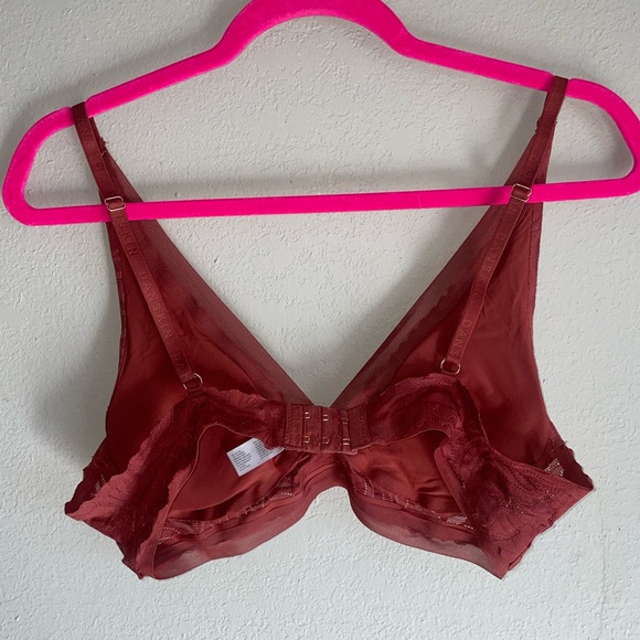 Danskin Lace Bralette in Deep Rust - Picture 2 of 3